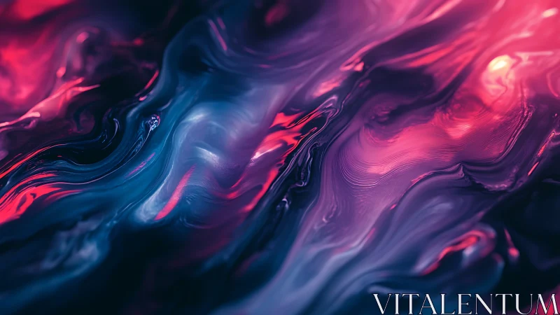 Velvet neon currents swirling through dreamy liquid color.