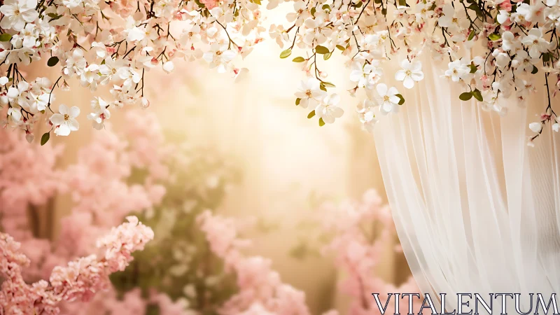 Dreamy Garden of Cascading Blossoms.