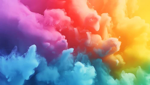 Chromatic vapor plumes in high-saturation spectral diffusion.