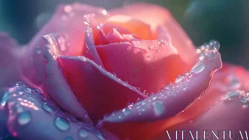 Dewy Rose Dreams in Soft Pastel Light.