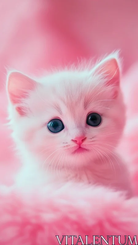 Enchanting Pink Dreams: Your Sweetest Fluffy Companion.