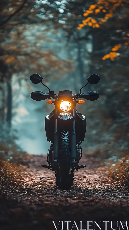 Headlamp blaze turns forest path into secret racetrack