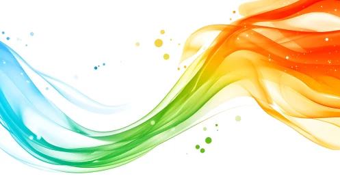 Color currents rush forward like translucent digital silk