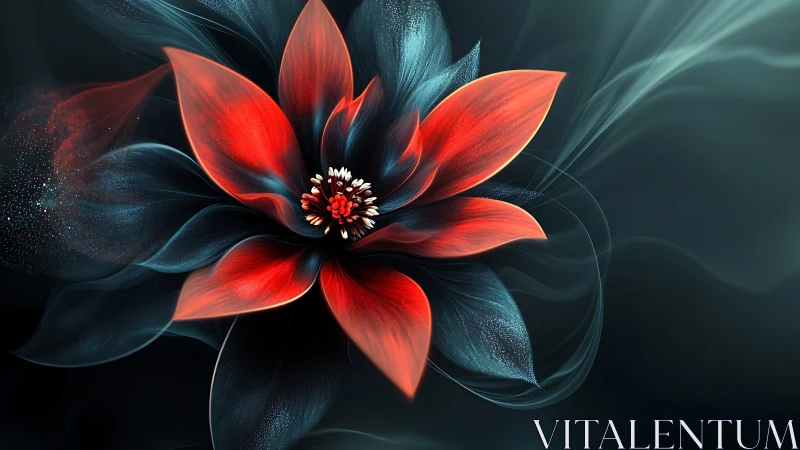 Nebula-petaled blossom quietly ignites the cosmic dark