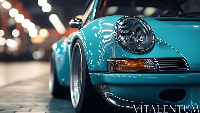 Chrome-bright classic prowls the city under neon hush