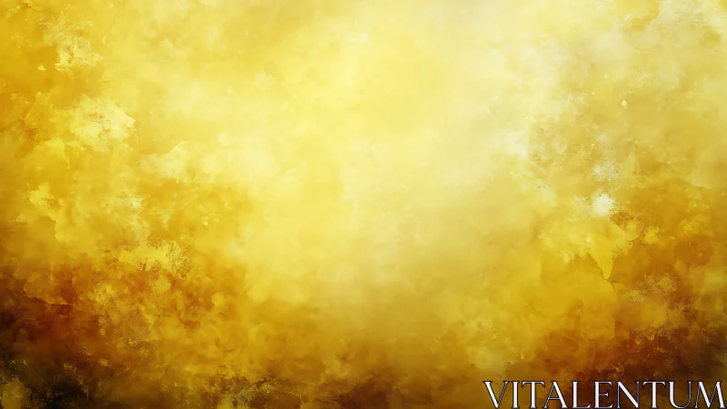 Luminous golden pigment cloud with diffuse radial brightening.