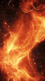 Liquid Fire Dances Through Cosmic Darkness