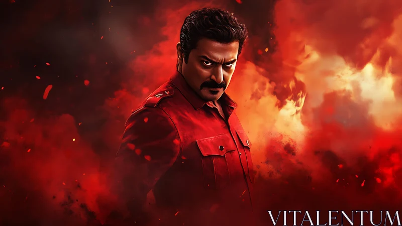 Firestorm commander carves intensity from swirling crimson