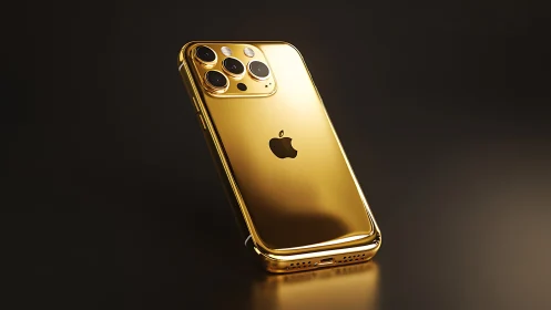 Luxury Gold iPhone Pro Shines with Premium Design