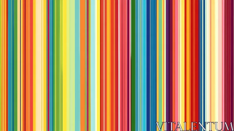 Vertical multicolored stripes form dense abstract field