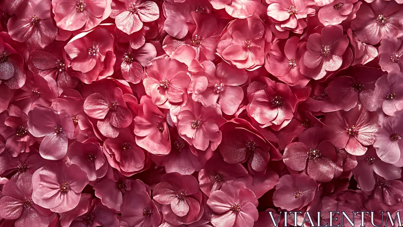 Cascading Pink Flowers Create a Romantic and Luxurious Floral Background