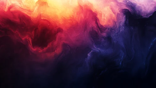 Nebula Bloom at Dusk, swirling in molten twilight color.