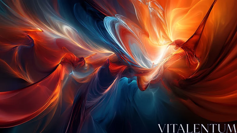 Color storms collide as liquid fire wrestles frozen light