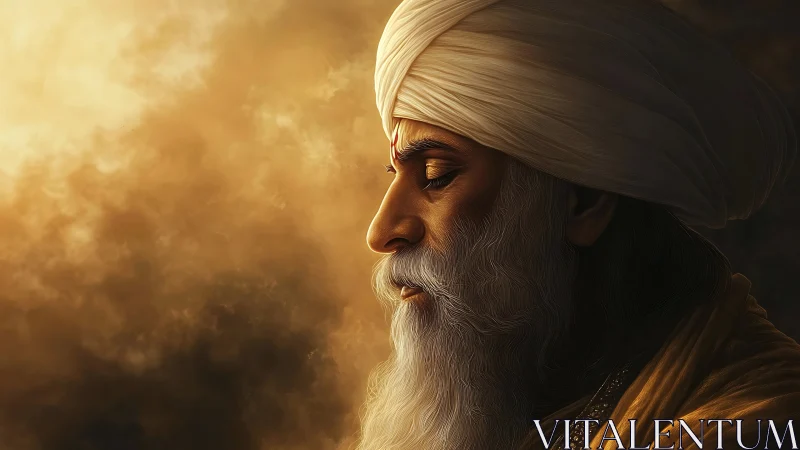 Golden light rests softly on a thoughtful elder’s profile