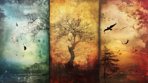 Three dreamlike seasons unfold around a lone enduring tree