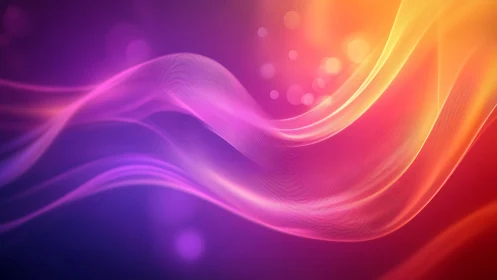 Neon light waves curve across radiant gradient spectrum.