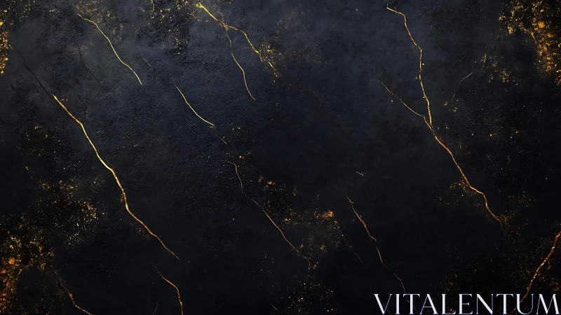 Elegant black marble texture with gold veins, luxury abstract art.