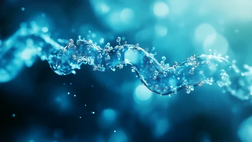 Fluid light waveforms capture suspended water droplets in motion