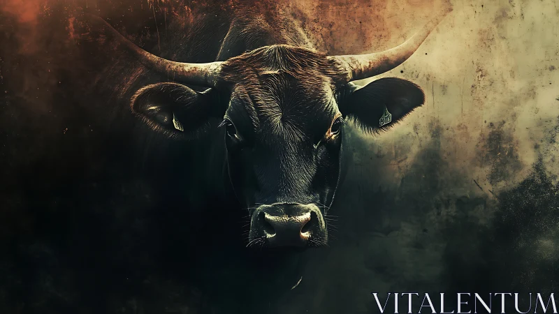 Stormlit bull steps from the shadows and owns the frame