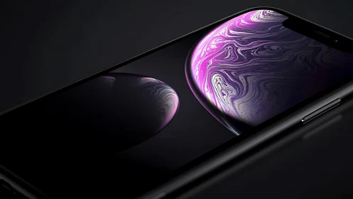 Modern Devices Glow with Vibrant Liquid Swirls.