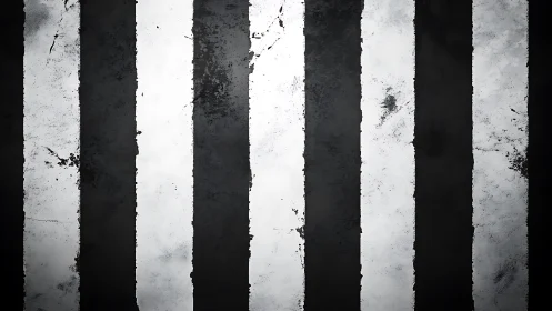Vertical black and white grunge stripes on textured surface.