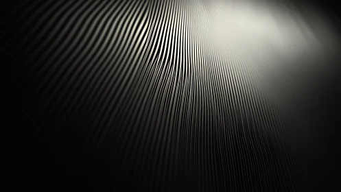 Curved metallic ridges form converging linear wave structure