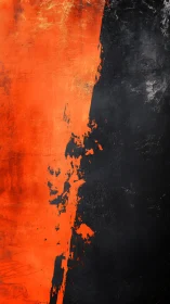 Fiery orange stripe cuts through a dark textured backdrop