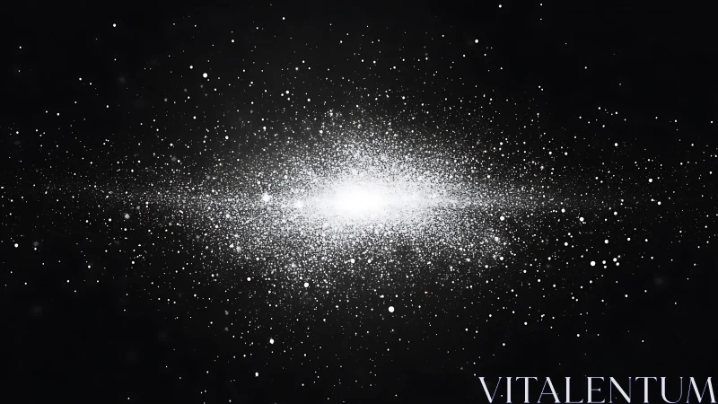 Starlit cloud of cosmic dust drifting through deep space.