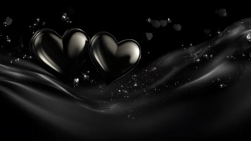 Metallic Hearts Dance Through Starlit Dreams