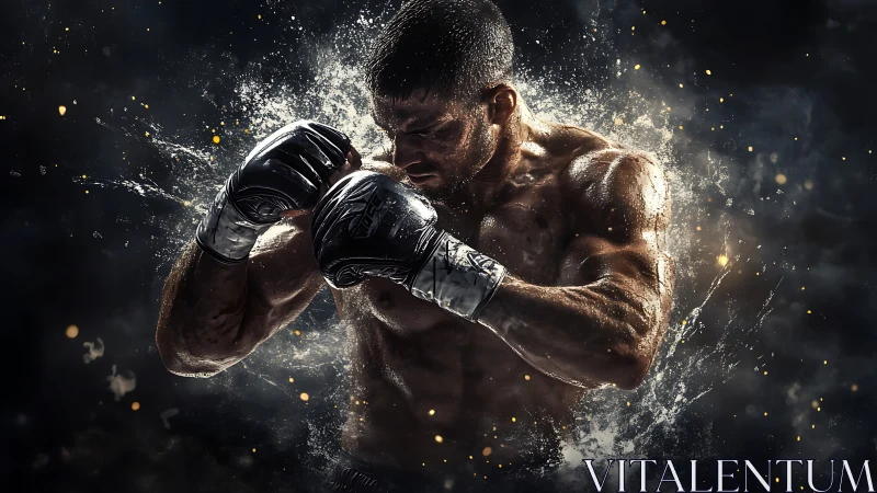 Warrior's Crystalline Moment: Boxing Power Bursts.