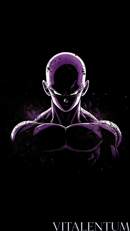 Shadowborn fighter carves violet fury from the void