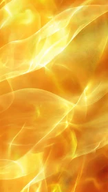 Golden Luminous Wave Flow Abstract Design.