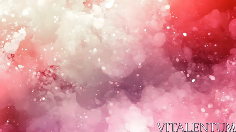 Soft pink bokeh cloud gradient with abstract light haze.