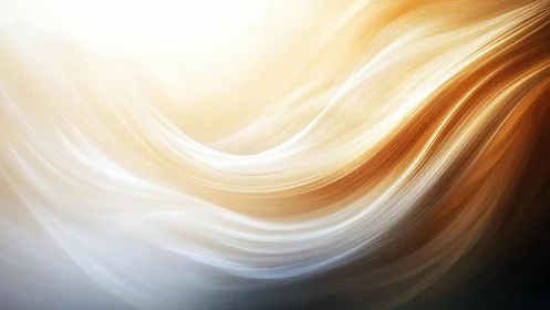 Golden light flows in soft swirling waves of gentle energy