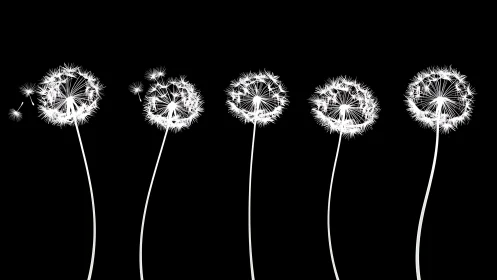 Dandelion Seed Head Progression: Detailed Botanical Study of Dispersal Mechanism