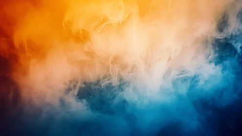 Bicolor vapor gradient abstraction with luminous diffusion.