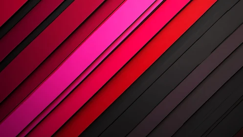 Bold diagonal geometric lines in vibrant red and pink abstract style.