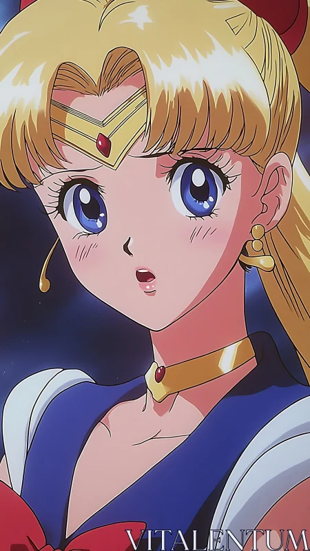 Anime heroine in sailor uniform with shocked facial expression