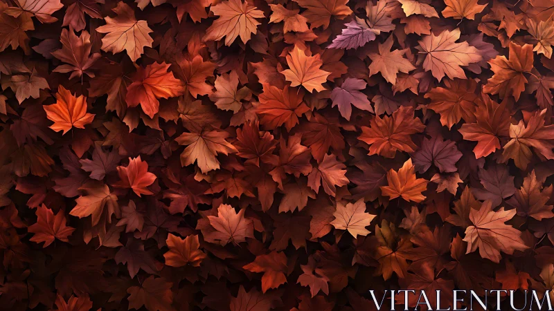 Crimson maple leaves whisper in a woven autumn tapestry.