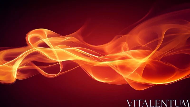 Luminous Fire Flow Abstract Motion.