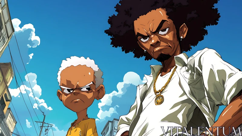 Sidewalk rebels glare under a stubborn summer sky.