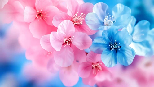 Delicate Petals Dance in Chromatic Harmony.