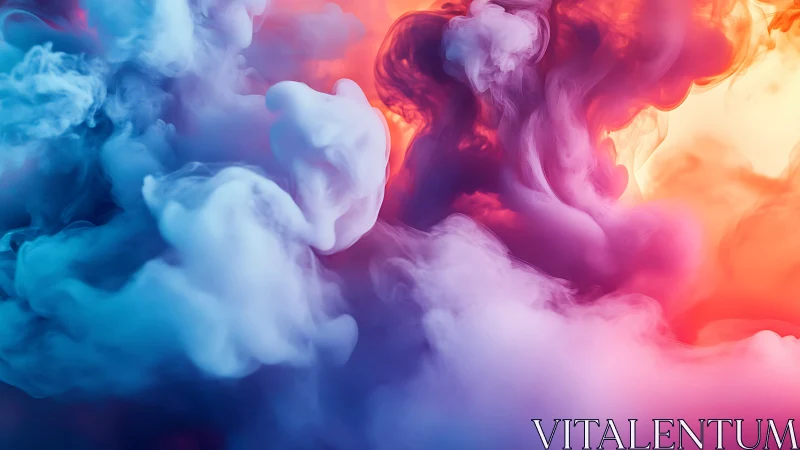 Color-saturated swirling ink clouds in vibrant gradient space.
