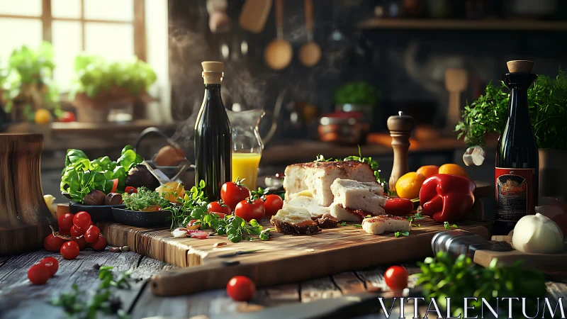 Sunlit rustic kitchen invites fresh cooking and shared stories