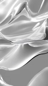 Layered reflective surfaces form smooth fluid metallic waves