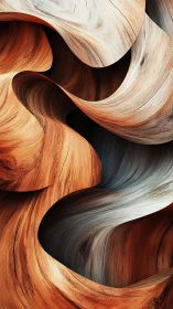 Flowing sandstone curves form abstract canyon waves.