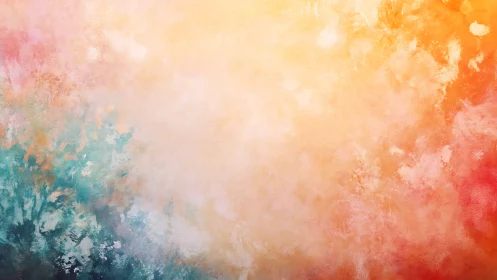 Sunrise mist drifts across teal waves of abstract color.