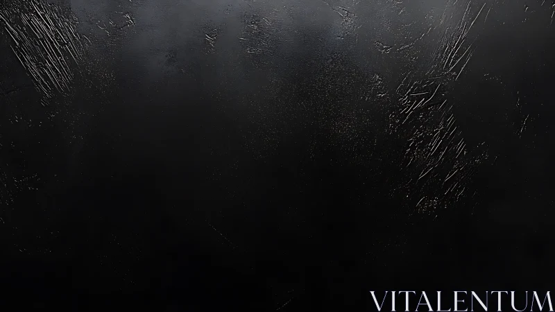 Textured black surface shows subtle scratches and gloss