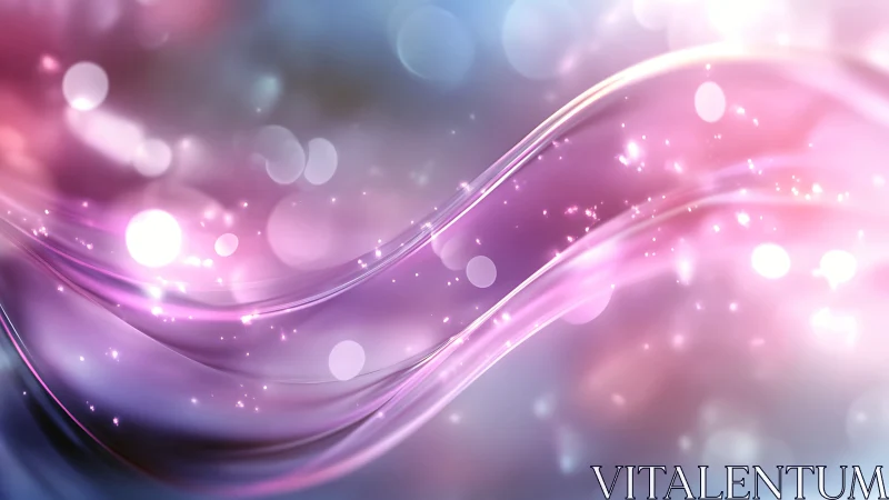 Gentle pastel light waves drift softly through glowing space