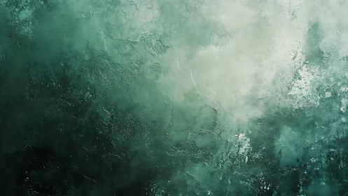 Emerald Green Abstract Textured Background with Artistic Wash.